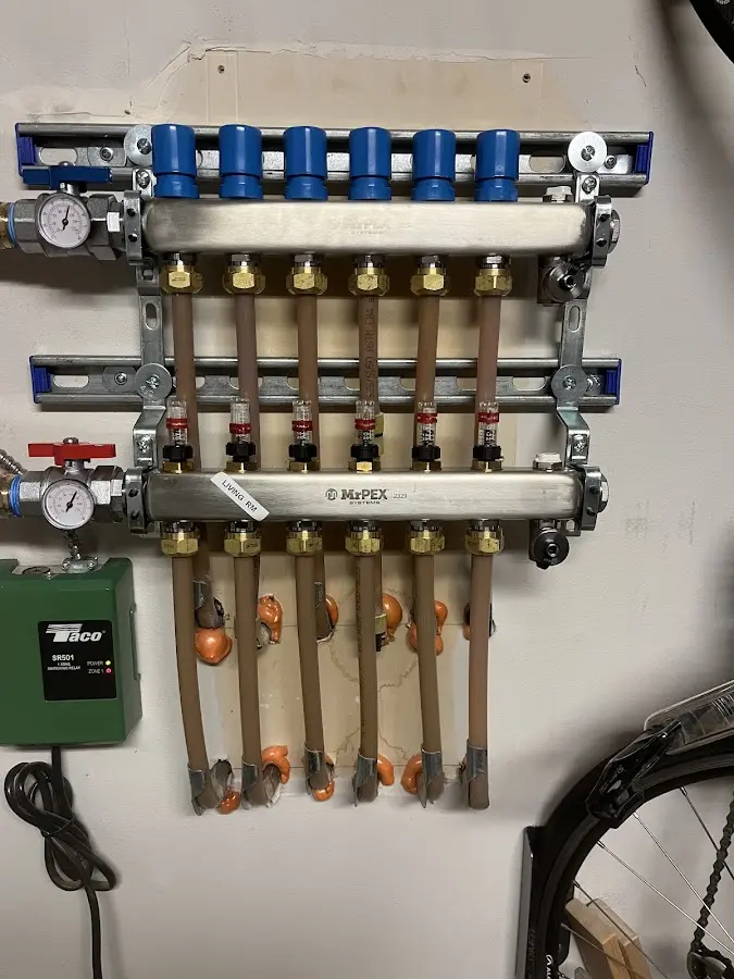 Plumber performing Leak Detection at a residential property in Tipp City